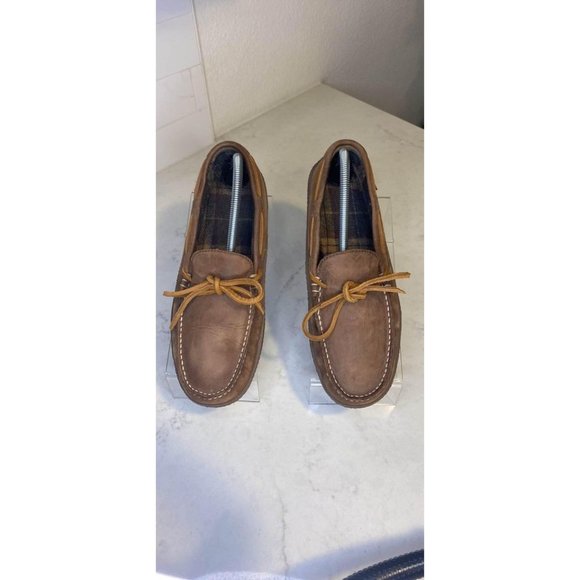 Warm and Cozy Men's L.L. Bean Acorn Slippers, Size 9 - Picture 2 of 8